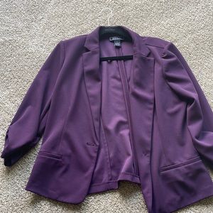 Purple womens blazer